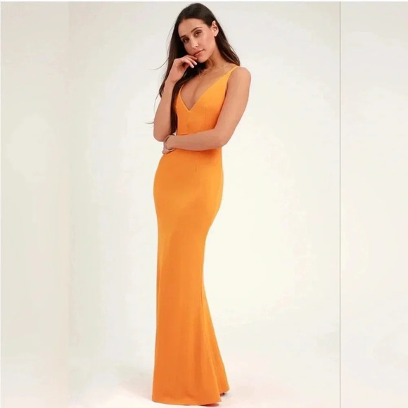 Lulus Orange Melora maxi dress - Picture 2 of 14